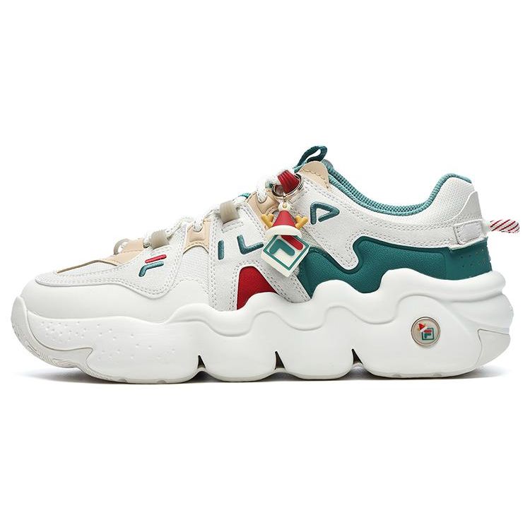 FILA Panini Comfortable Versatile Durable Low-Top Sports Casual Shoes Women sneaker White Green F12W312113FSL