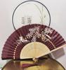 Classic Black Bamboo Folding Fan - Chinese Style Mosquito Repellent for a Cool Summer Breeze