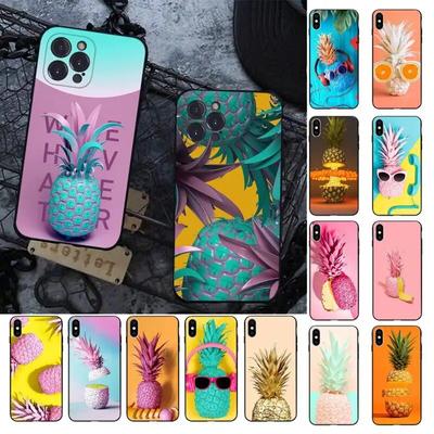 Colored Pineapple Phone Case For iPhone Samsung Galaxy Redmi Xiaomi Oppo OnePlus Note S A 7 8 9 10 11 12 13 14 20 21 22 23 53 54 Pro Max Plus Ultra