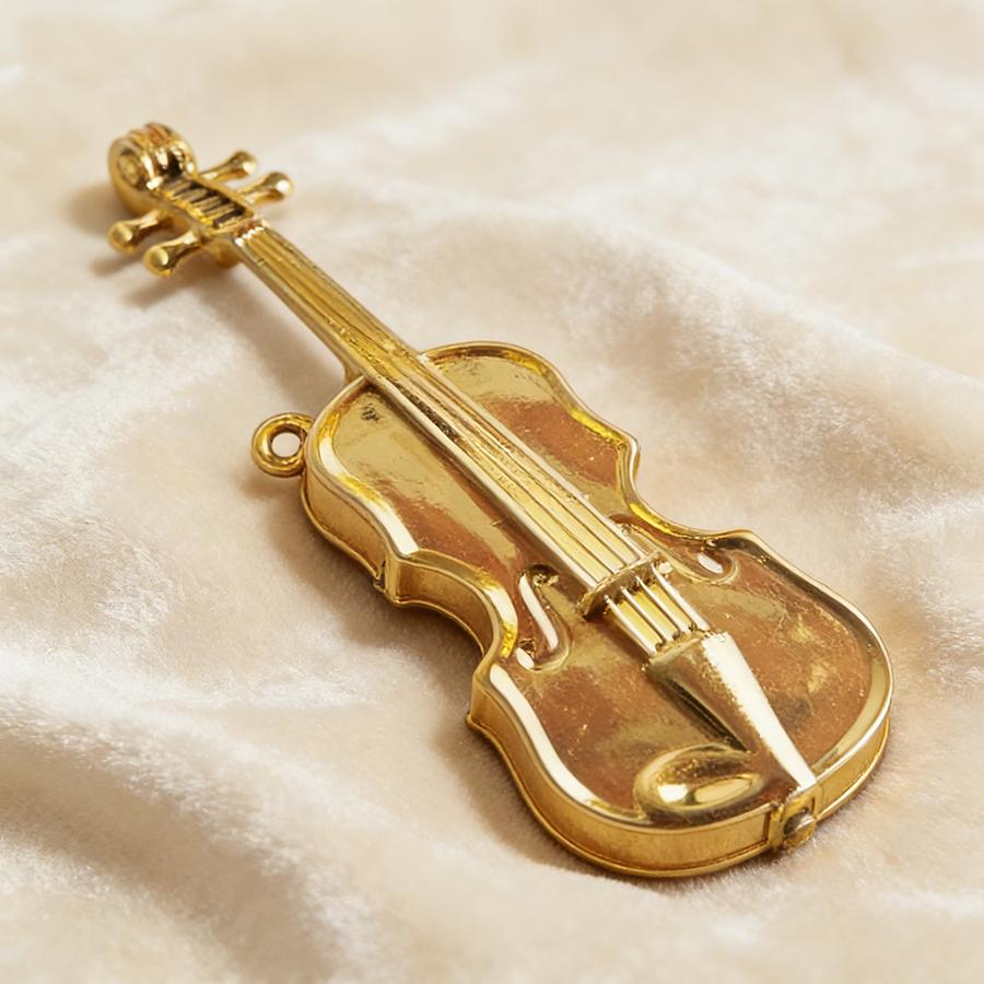 15pcs Gold Mini Violin Dollhouse Accessories Mini Musical Instrument Ornaments for DIY Crafts & Home Decoration