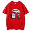2025 Summer Funny Graphic Men's Tee Father & Son Floppy Disk Graphic Short Sleeve Casual Cotton Crew Neck T-Shirt for Men