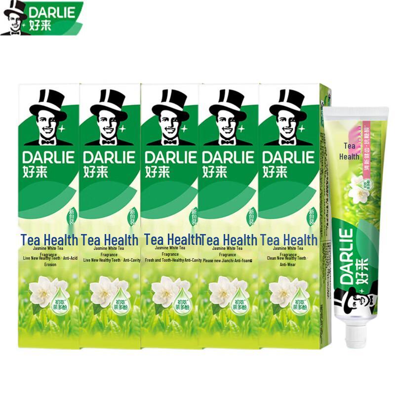 HAOLAI Tea Power Care Jasmine White Tea Toothpaste 5-Pack