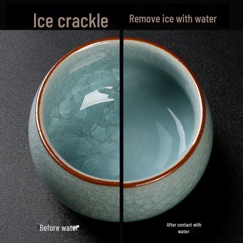 Ru Kiln Ice Crack Zen Master Tea Cup