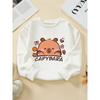 Kids Sweatshirt Long Sleeve Round Neck , Casual Spring/Autumn Winter Outfits (Machine Washable, Multi-Color Options)