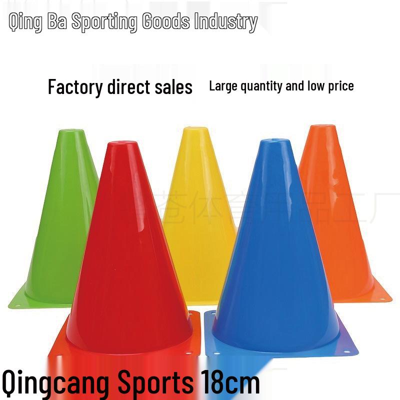 18cm Training Marker Cones for Football Obstacle Courses and Equipment