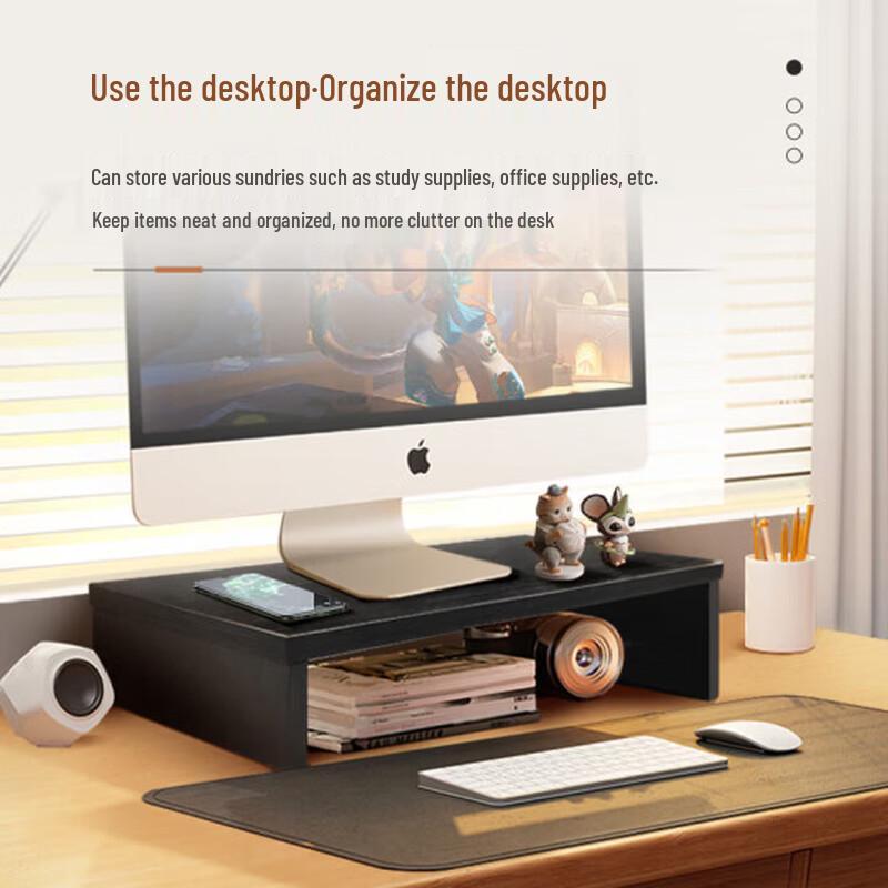 Beifang Monitor & Laptop Riser Desk Organizer