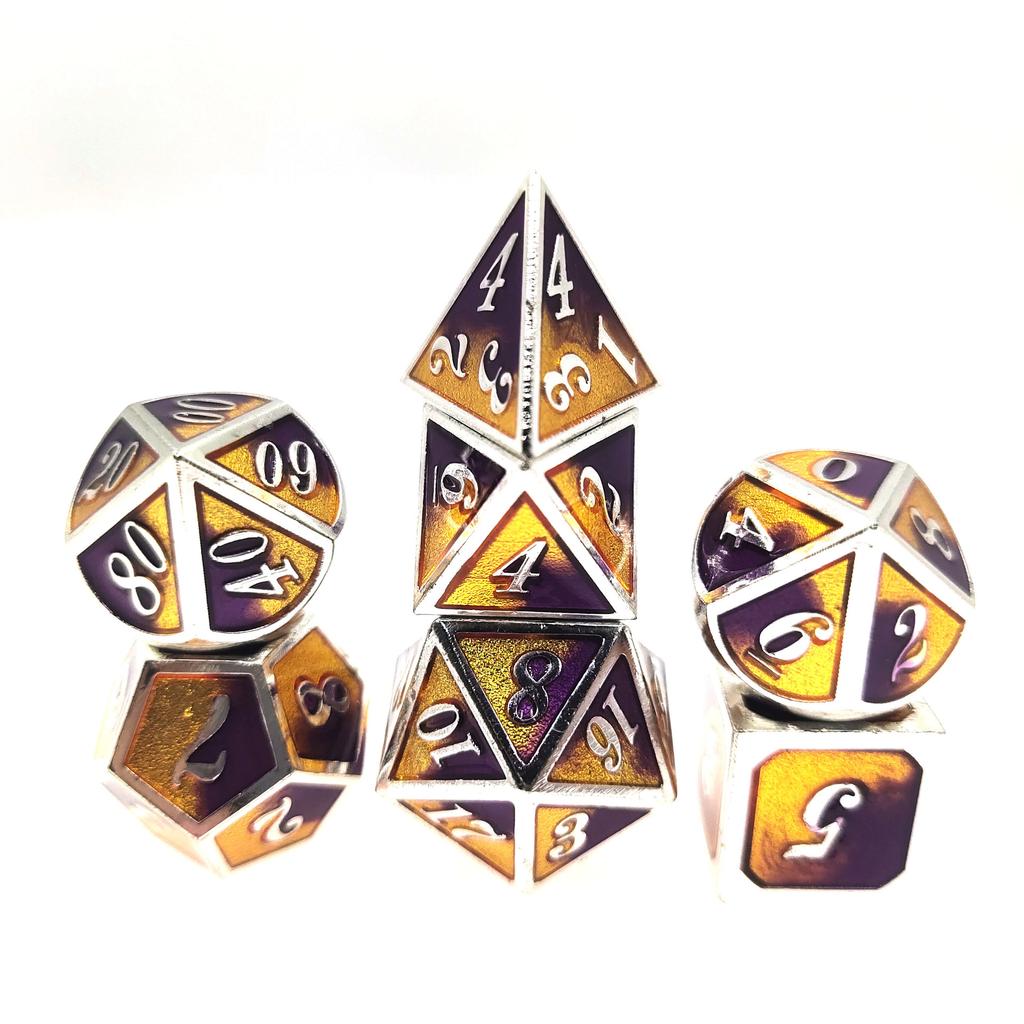DND Metal Dice Set D&D Metal DND Dice for Dungeons and Dragons RPG Games-Vampire