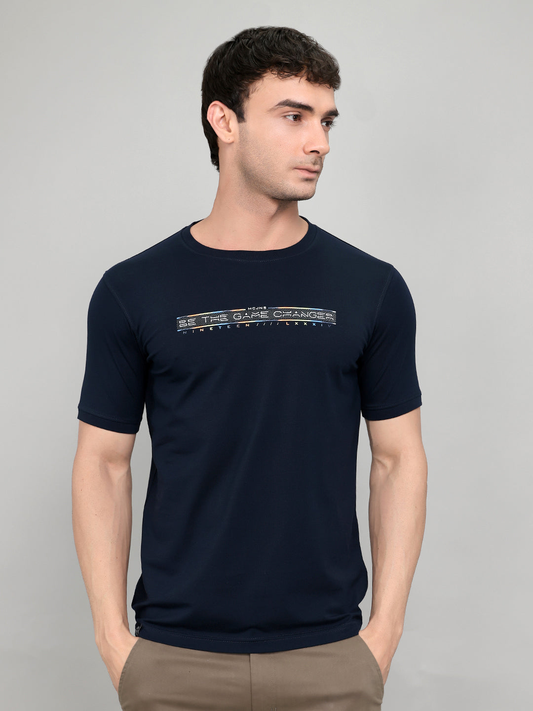 Monte Carlo Men Regular Fit Navy Blue Tshirt XXL темно-синий