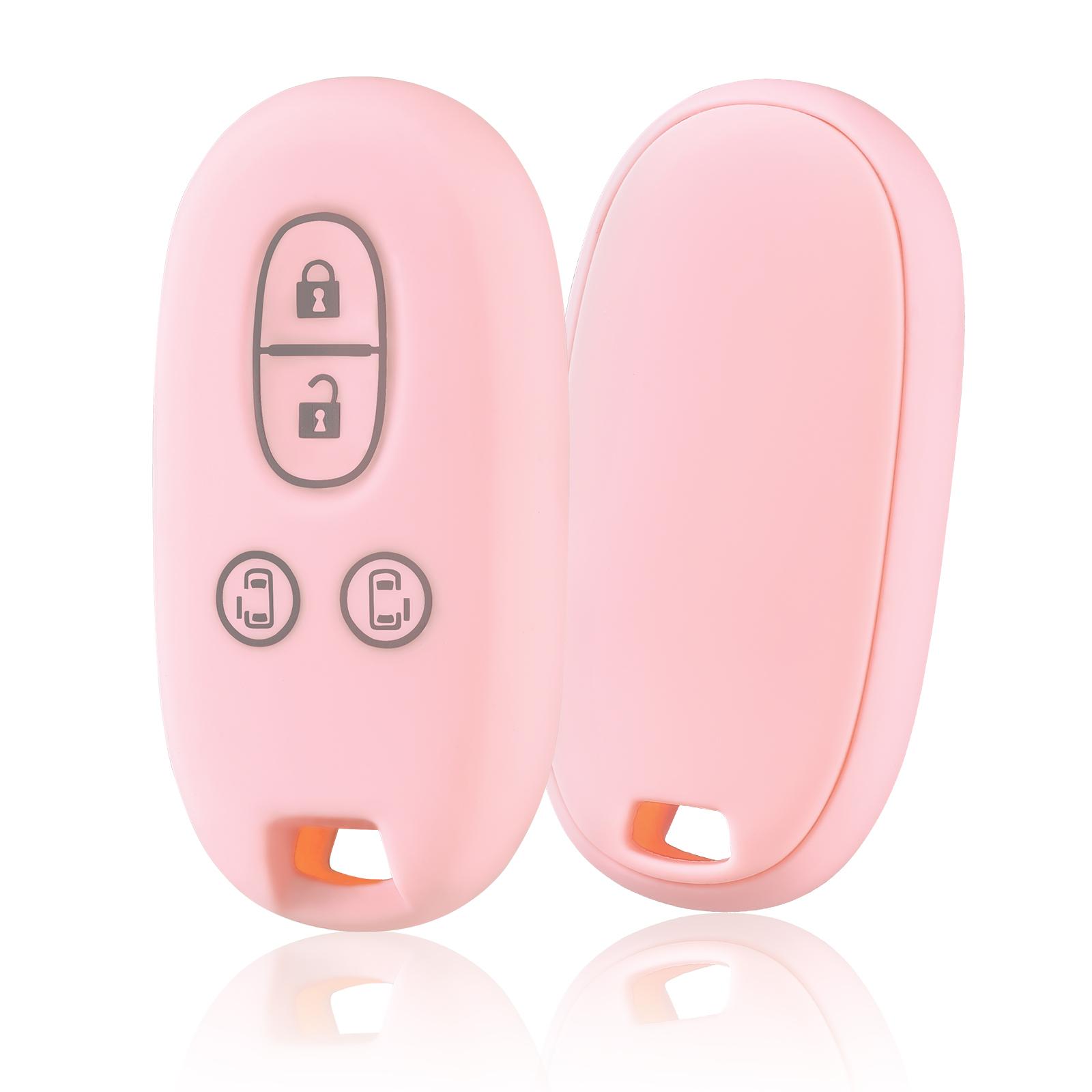 New TPU Car Remote Key Case Cover Shell For Suzuki Wagon R Every Hustler Palette Solio Alto Lapin Spacia Key Fob Protector Case розовый
