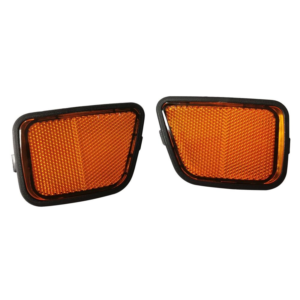 1 Pair Amber Front Bumper Reflector For Honda CR-V 1997-2001