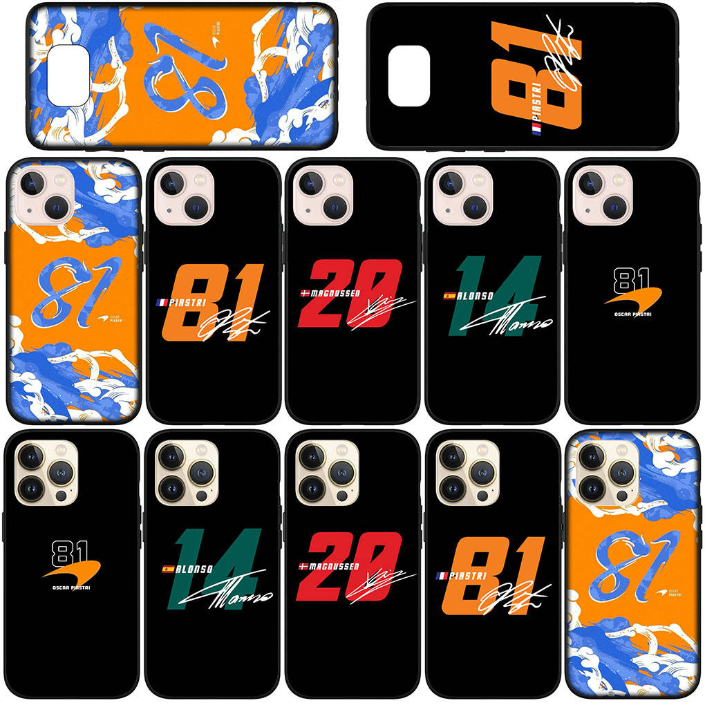 Phone Case for Samsung Galaxy S25 S24 S23 iPhone 16 15 Xiaomi Redmi Note 14 13 12 16E X 11 Pro Max OPPO Moto Huawei F1 Number No 14 81 No14 No81 Cover