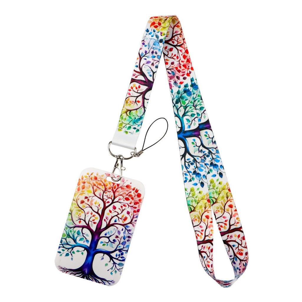 Credential Holder Pink Ribbon Lanyards for Keys Neck Strap For Card Badge Gym Keyring Nurse Accessories