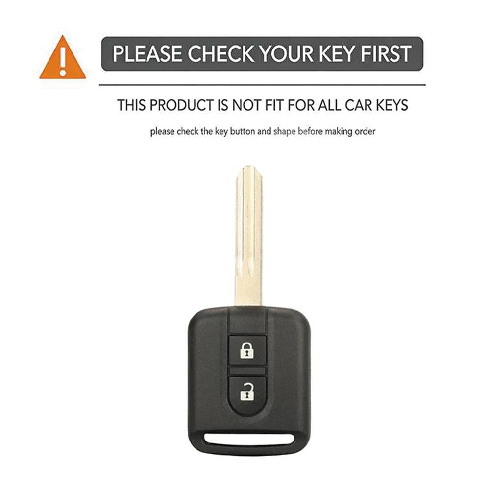 Silicone Car Key Case Fob Rubber Cover For Nissan Micra K12 Note Navara Qashqai J10 Primera Almera Sunny X-Trail Accessories