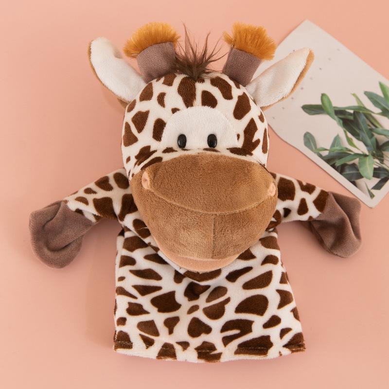Interactive Animal Hand Puppet for Storytelling - Plush Toy with Movable Mouth