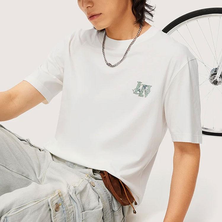 Li Ning Sports Life Collection T Shirt Men's Ivory AHSU319-1