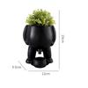 Spoof Ceramic Peeing Potted Plant Wear Resistant Flower Planter Resuable Desktop Plant Display Pot for Bedroom Patios Desk