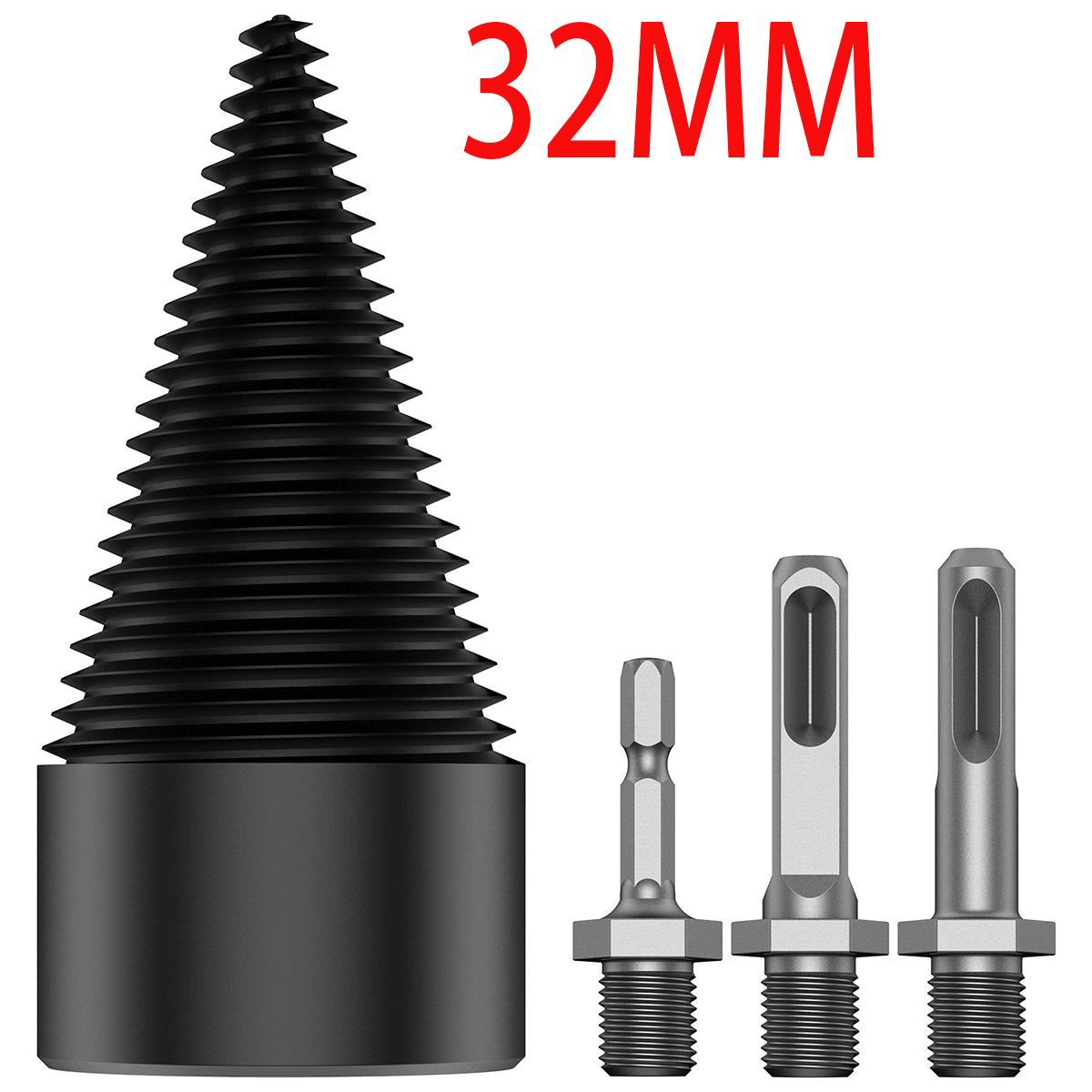 

Сверло для колки древесины из высокоуглеродистой стали 32/42 мм, коническое сверло для колки древесины с резьбой и шестигранным/круглым/квадратным хвостовиком