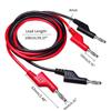 AD23-P1036 5PCS 4Mm Copper Banana Plug To Banana Plug Multimeter Test Leads Soft PVC Cable 1M Wire 1000V 15A