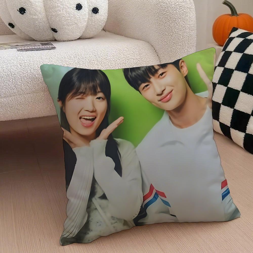 korean drama LLovely Runner Cushion Cover Throw Pillow Cover Hidden Button Durable Polyester Chair Cushion
