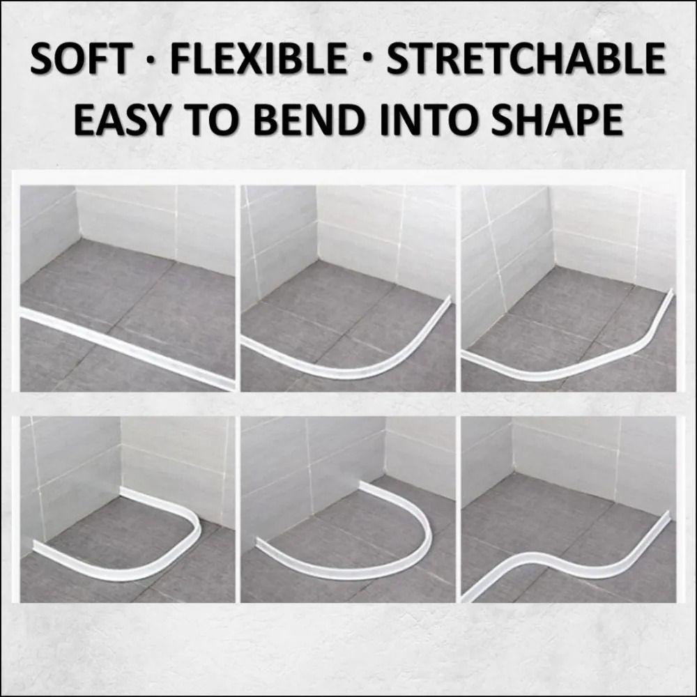 1M Ground Block Water Stop Strip Curve Frame Bathroom Gear Threshold Block Door Threshold Gap