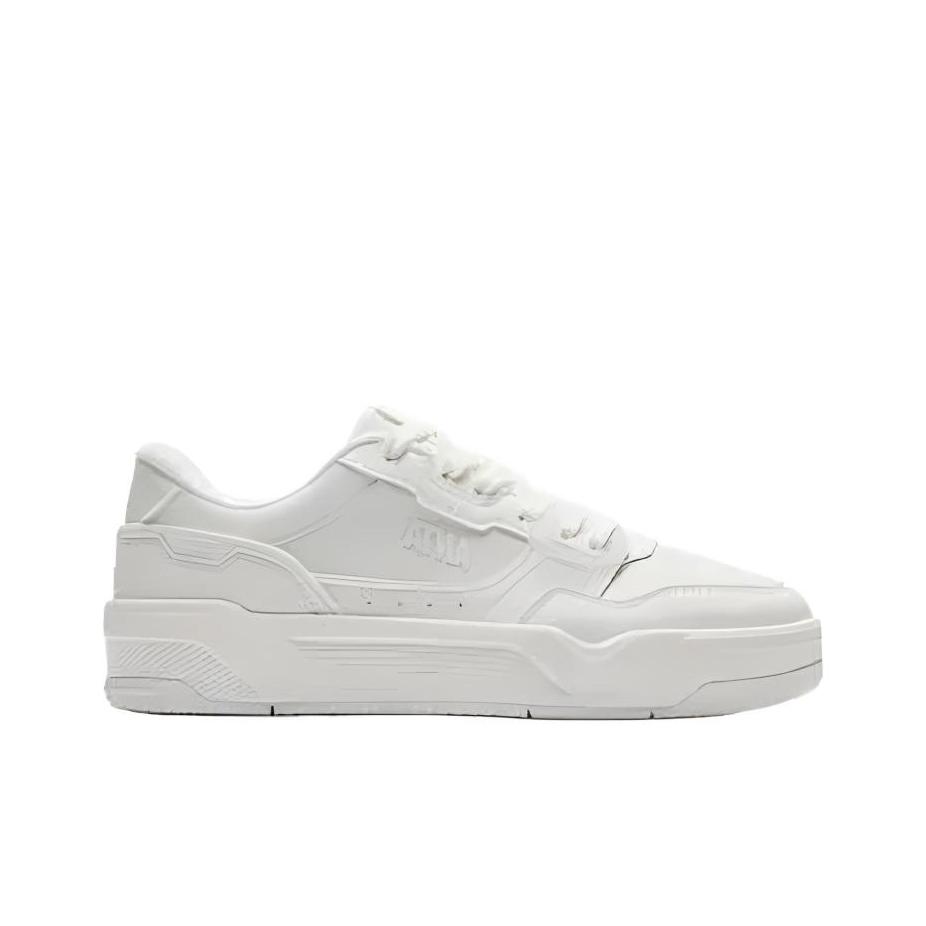 Anta C37 Serie Mode Vielseitig Lässig Rutschfest Stoßdämpfend Langlebig Niedrige Schnürsenkel-Skateschuhe Damen Sneaker Elfenbein-Weiß 122538022-1