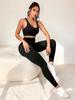 Dames Yoga Broek met Hoge Taille en Billenliftend Effect - Strak, Ademend, Sneldrogend, Nude Gevoel, Buikcontrole