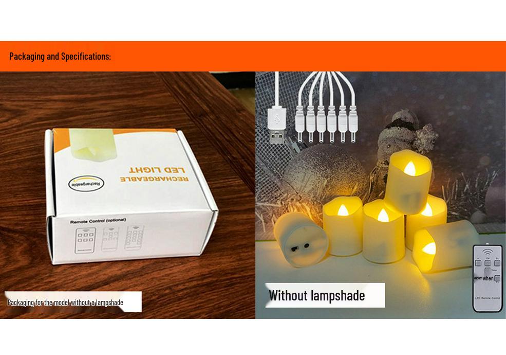 Remote-Controlled LED Candle Lamp for Ambiance and Themed Events