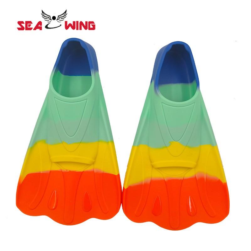 Adult Training Swim Fins Freestyle Backstroke Butterfly Kick Silicone Flexible Fin Pool Ocean Diving Swimming