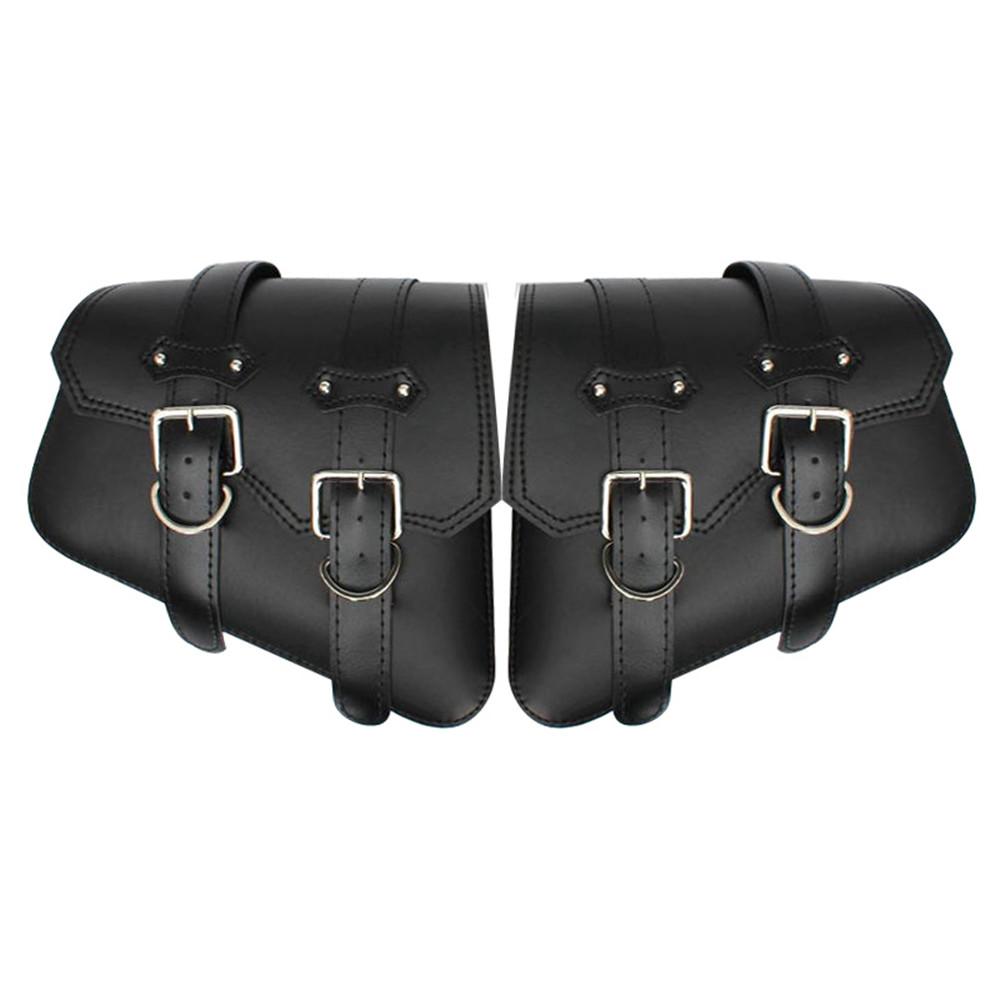 Retro Fashion Motorcycle Saddlebag PU Leather Saddle Bags Pouch Storage Case Side Luggage Tool Bags Universal Motor Accessories