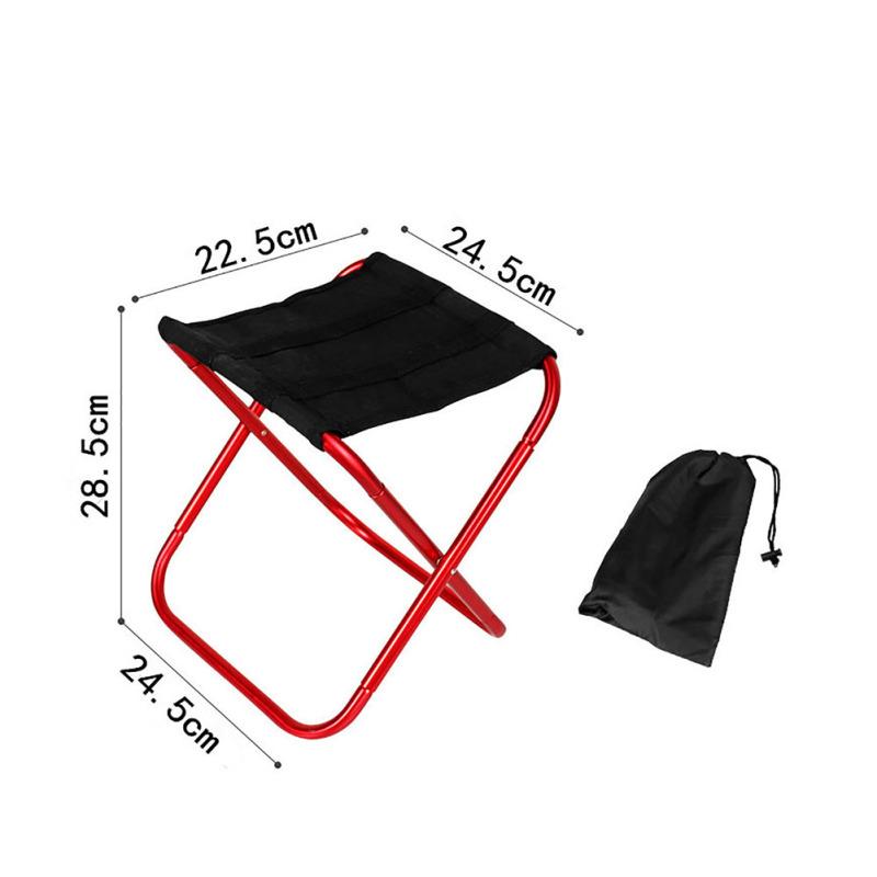 Portable Outdoor Beach Fishing Stool Lightweight Aluminum Alloy Folding Chairs Camping Picnic