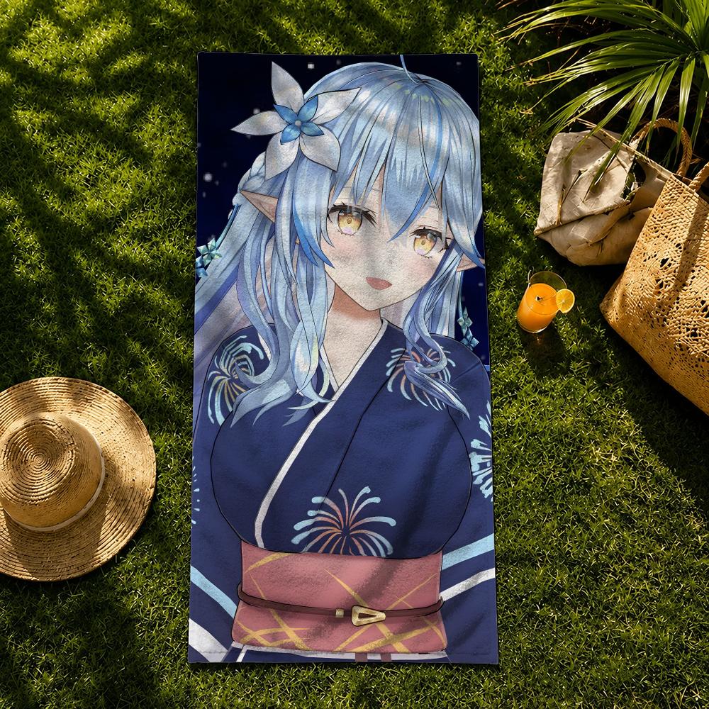 VTuber Yukihana Lamy Towel Towel beach towel, quick drying absorbent bath towel for Swim,Gym,Camping,Outdoor hot