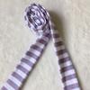 Women Spring Summer Stripe Pattern Scarf Thin Neckerchief Y2k Style Colorful Thin Knitted Neck Guard Lightweight