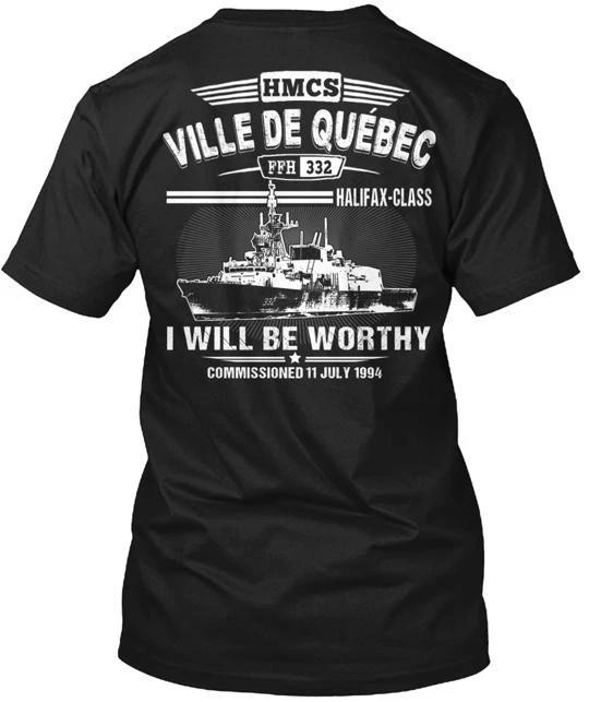

Ldt. EDITION HMCS VILLE DE QUEBEC T Tee T-shirt Made in the USA Size S to 5XL 4XL
