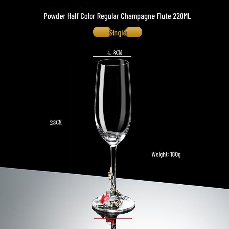 MingZhanXuan European Enamel Stemmed Glass