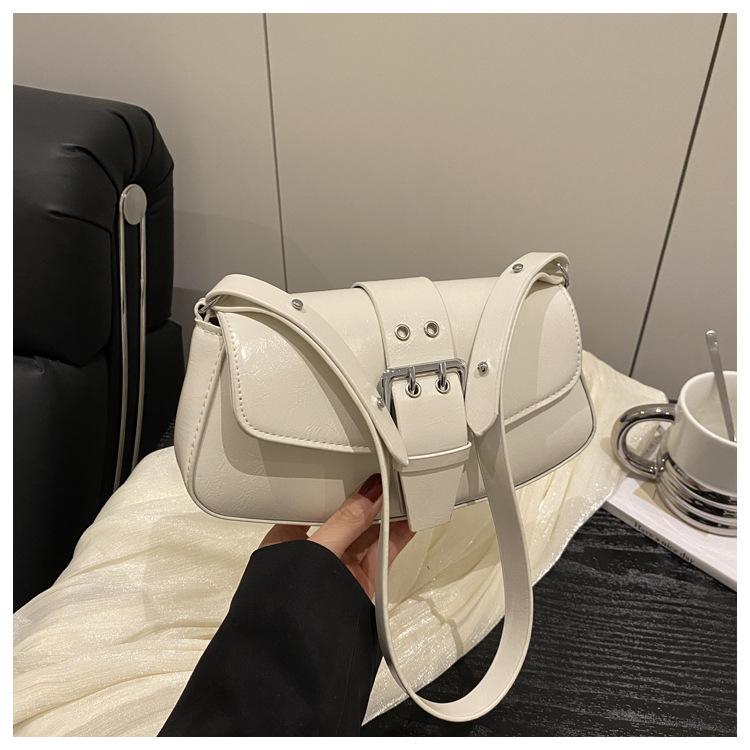 New 2025 Women's Belt Solid Color Casual Large Capacity Summer Casual Fashion Crossbody Portable Shoulder Armpit Bag