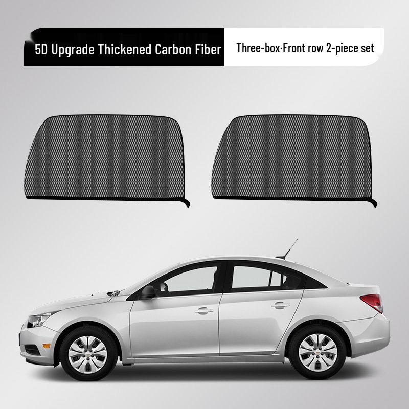 Car Sunshade & Anti-Mosquito Screen: Heat Insulation Window & Windshield Screen with Side Curtains for Interior Use