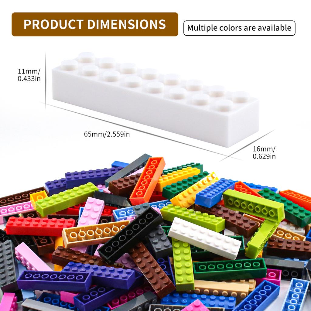 Non-Toxic 100G 2X8 High Brickbuilding Blocks Thick Figuresbricks Dots Educational Creative Sizecompatible With Plastic Toys Forchildren