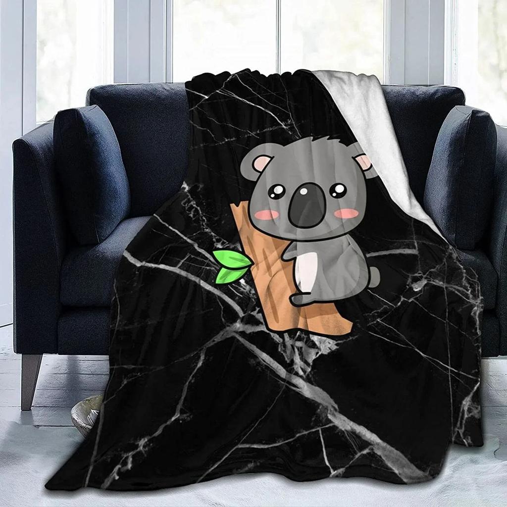Śliczny Koala różowe serce motyw flanelowy kocyk dla dzieci mężczyźni kobiety miękkie ciepłe koce i narzuty na kanapę podróż Camping