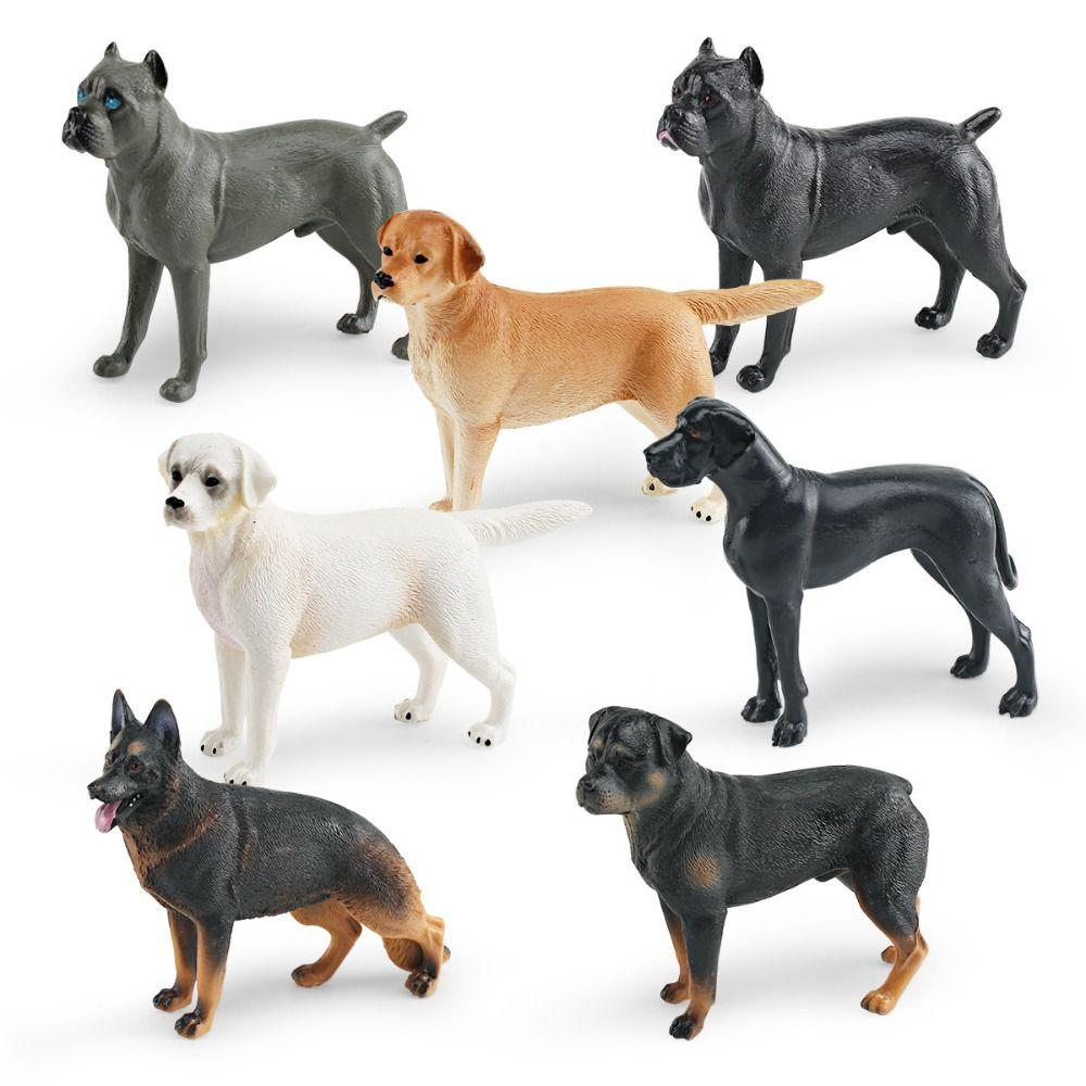 Labrador Rottweiler Puppy Dog Figurine Shepherd Dog Simulation Dog Statue  Kids Toy