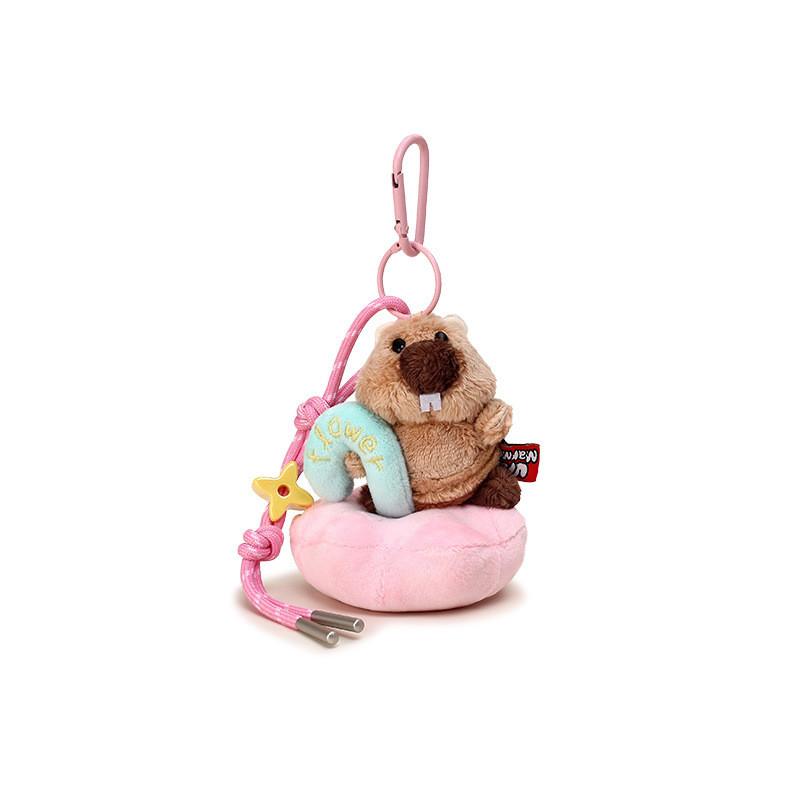 Plush Marmota Star Keychain Anime Backpack Pendant Cute Kids Gift Decoration