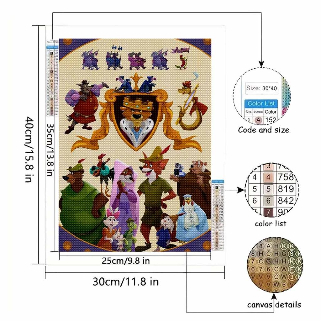 DIY Diamond Painting Happy Animals Cross Stitch Kit Mosaic Art Diamond Painting Full Circle Diamond Home Decoration