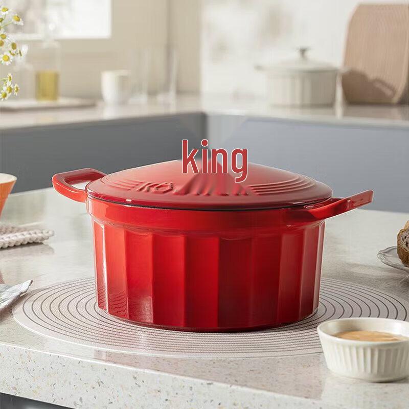KOBACH Cast Iron Enamel Casserole Pot