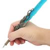 Retro   Pen Set Vintage Map Pattern Quill Pen Set with 5 Replacement Nibs Pen Stand Base Ink Empty Bottle for Writing