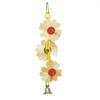 Eco-Friendly Non-Toxic Wooden Bird Toy with Colorful Rope Swing Safe for Chewing Parrot Interactive & Movement Toy