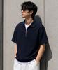 ALVINCLO Plain Collared Half-Zip Short Sleeve Tee Ast3681 (4 Colors)