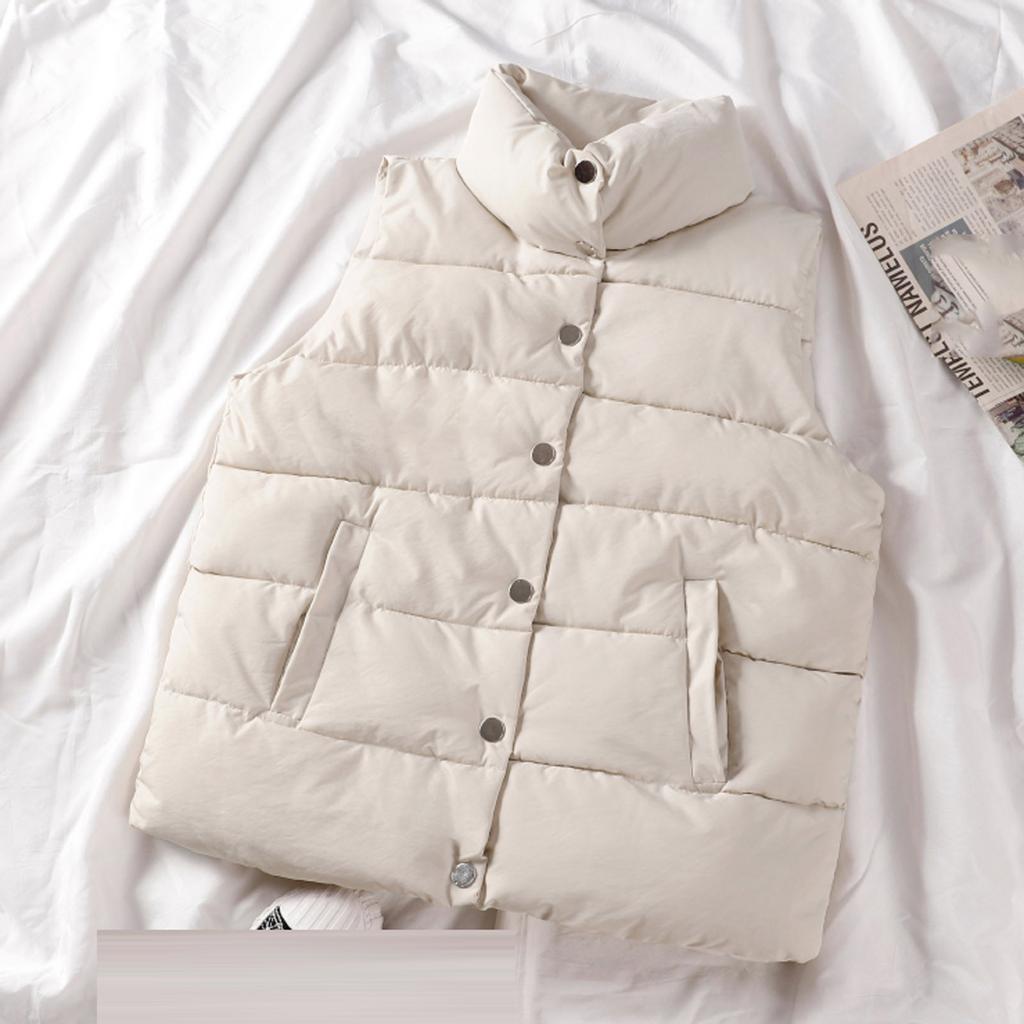 Damesvest Gewatteerd Vest,Dames Gewatteerd Gilet Mode Korte