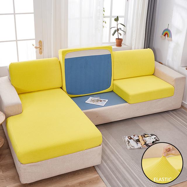 Żakardowa poduszka na siedzenie sofy pokrowiec na meble dla zwierząt domowych dzieci Stretch zmywalny zdejmowany narzuta na sofę zwykłe narzuty na sofę