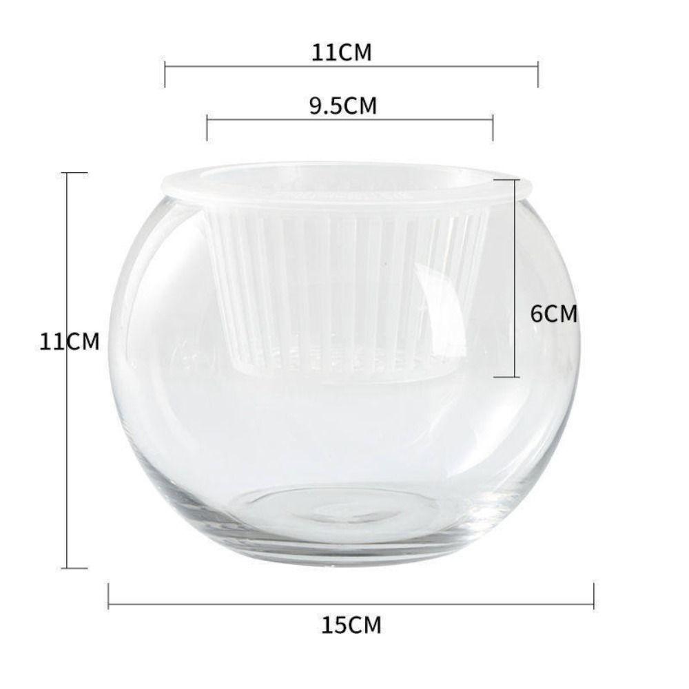 Glass Water-absorbing Flower Pot Visible Water Level Self Watering Hydroponic Planter Garden Supplies Water Planting Pots