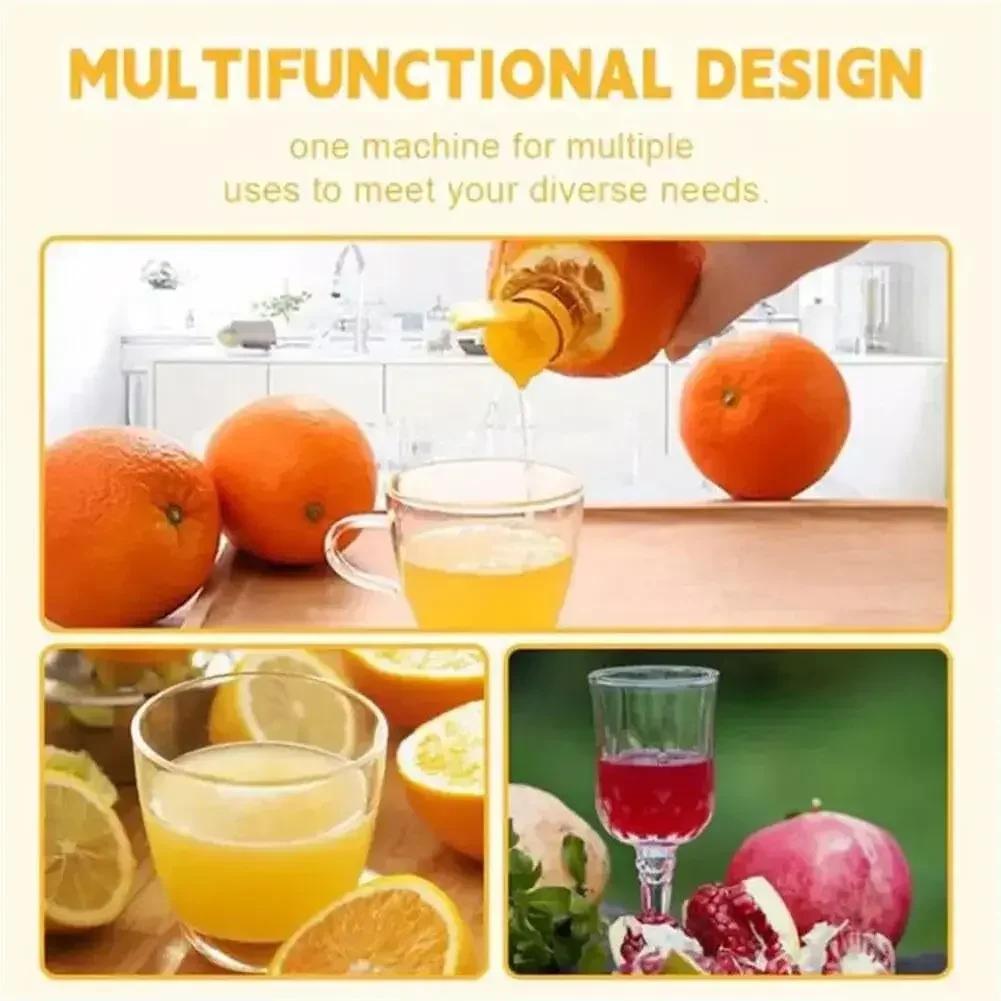 New Plastic Manual Citrus Juicer - Mini Lemon Orange Squeezer Easy Operation Juice Extractor for Kitchen Freshness Preserving