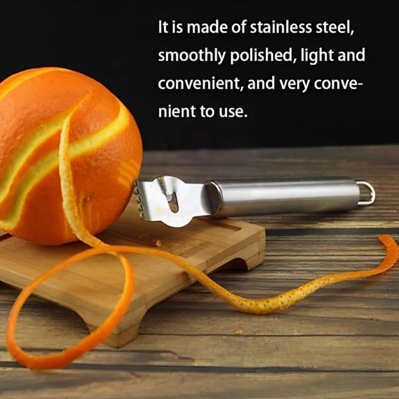 Lemon Peel Zester Grater Stainless Steel Fruit Bowl Zester for Oranges Grapefruit Safe Energy Saving Design